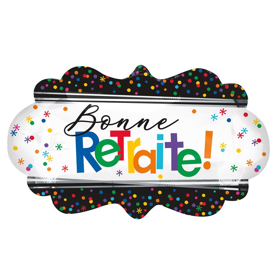27" Foil Bonne Retraite Balloon