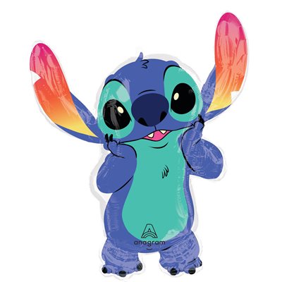 Ballon supershape Stitch en aluminium 27 x 33 po