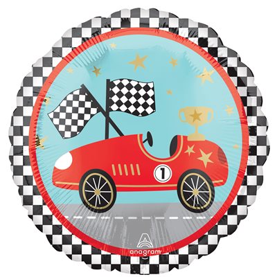 Ballon en aluminium voiture de course 18 po