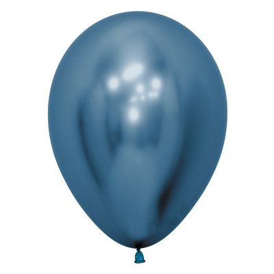Reflex Blue latex balloon