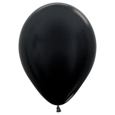 Metallic Black latex balloon