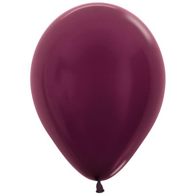 11 inch Metallic Burgundy latex balloon