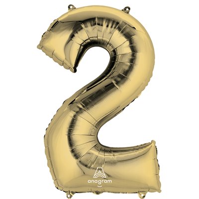 34'' M.NUMBER 2 GOLD WHITE