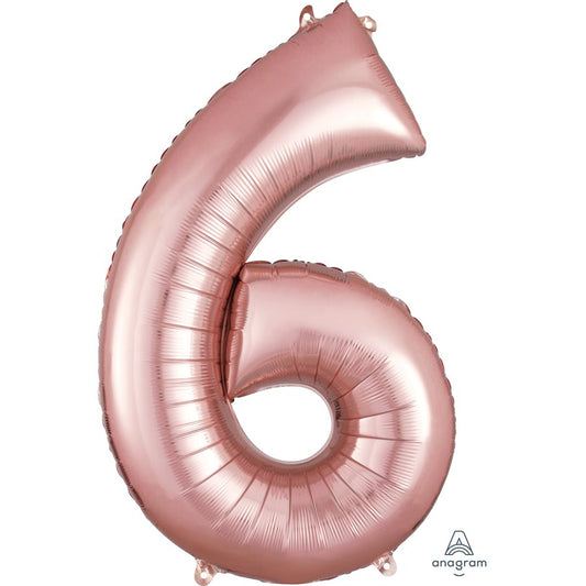 M.34'' NUMBER 6 ROSE GOLD