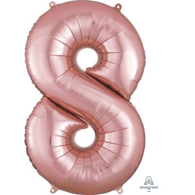 M.34'' NUMBER 8 ROSE GOLD