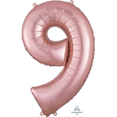 M.34'' NUMBER 9 ROSE GOLD