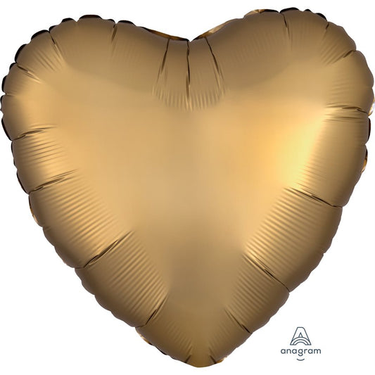 18''M. HEART GOLD SATEEN