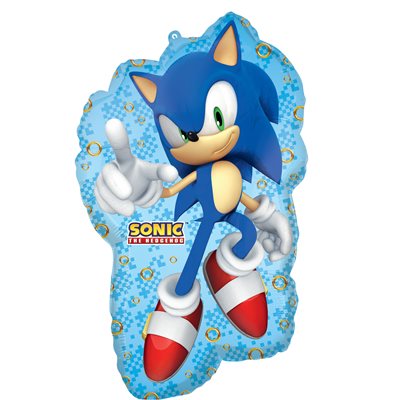 Ballon supershape Sonic the Hedgehog 2 en aluminium 30 po
