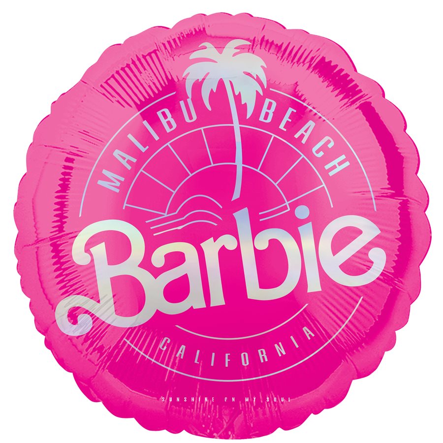 18" Foil Barbie Balloon - Pink