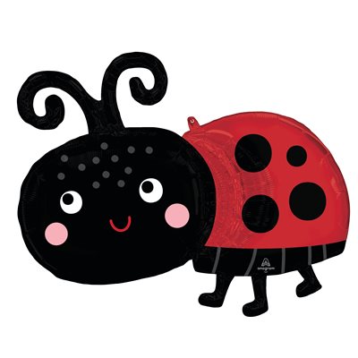 Ballon supershape coccinelle souriante en aluminium 31 po