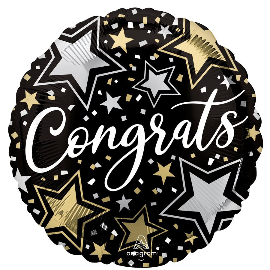 18" Foil Congrats Star Balloon