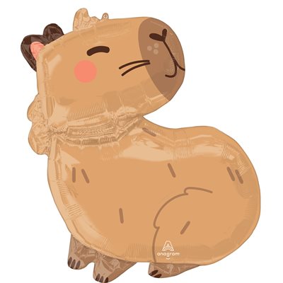 Ballon supershape capybara en aluminium