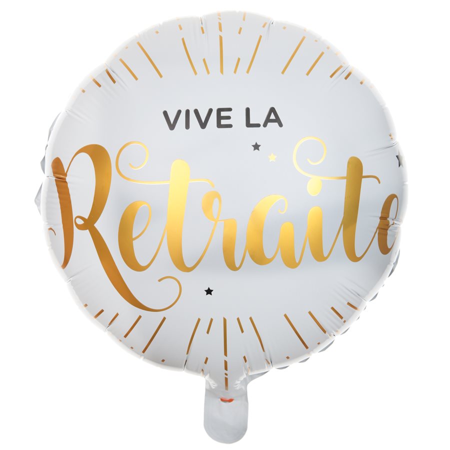 18" Foil Vive la Retraite Balloon
