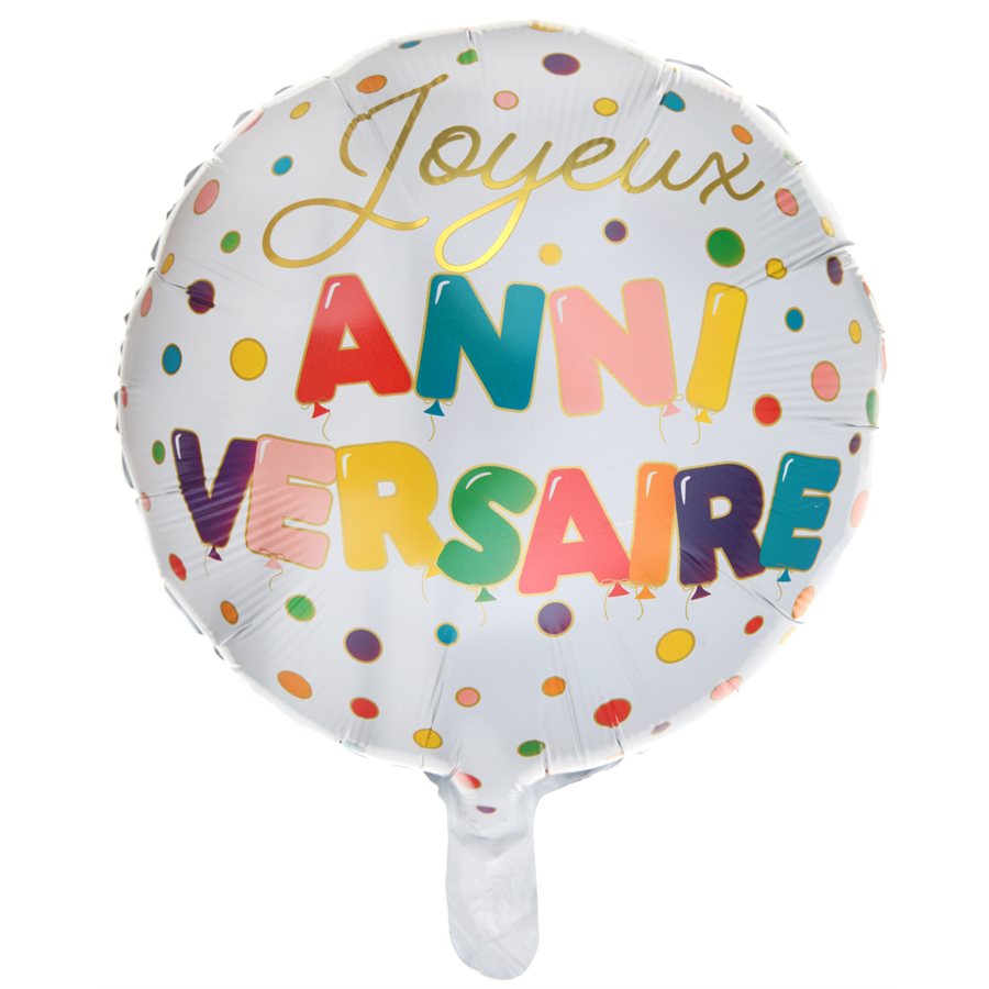 18" Foil Happy Birthday Confetti Balloon