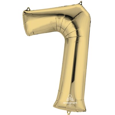 34'' M.NUMBER 7 GOLD WHITE