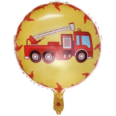 Ballon en aluminium camion de pompier 45 cm