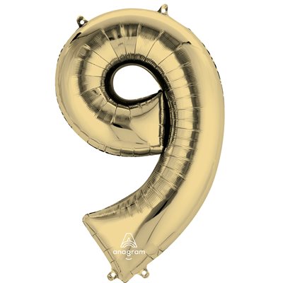 34'' M.NUMBER 9 GOLD WHITE